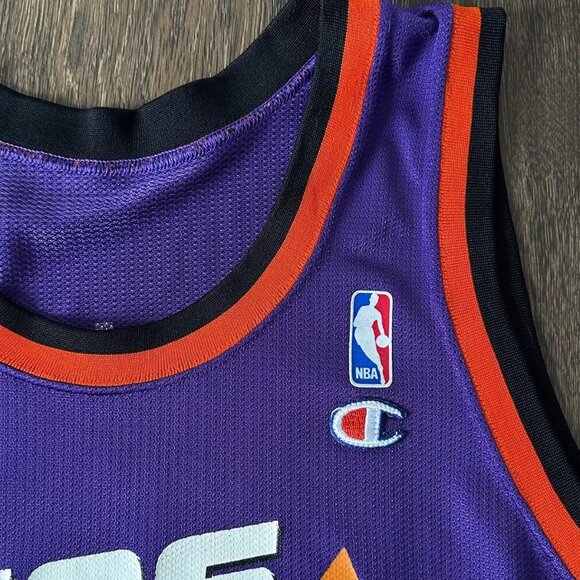 Champion Phoenix Suns Jersey Vintage Throwback Retro Barkley L 44 - Picture 5 of 6